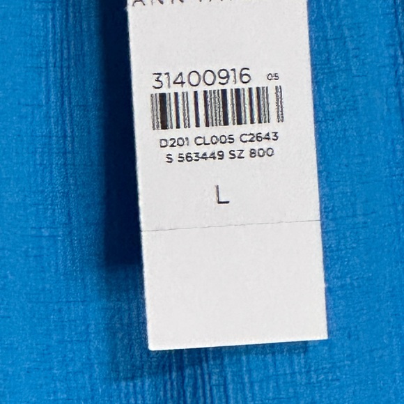 Ann Taylor NWT Vivid Sky Blue 3/4 Raglan Puffy Sleeve Blouson Peplum Top - Picture 10 of 12